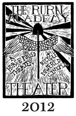 2013 - woodcut by gabe harrell, copyright rural academy theater